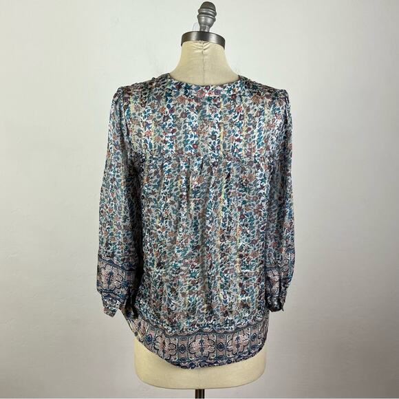 Joie Frazier Blouse in Dusty Mink - Picture 6 of 8